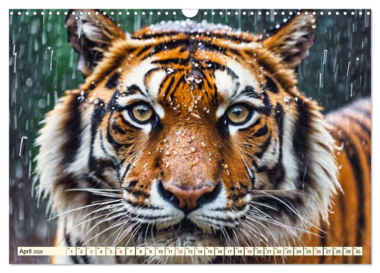 Produktbild: Tiger ganz nah (Wandkalender 2026 DIN A3 quer), CALVENDO Monatskalender