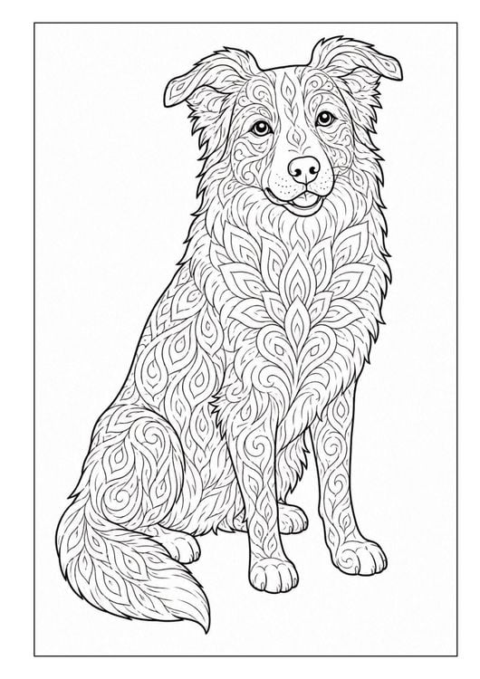 Produktbild: Mandala Malbuch Hunde f&uuml;r Kinder ab 8 Jahren mit 50 sch&ouml;nen Ausmalbildern
