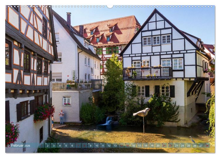 Produktbild: Die Fischerstadt - Ein mittelalterliches Stadtviertel in Ulm (Wandkalender 2026 DIN A2 quer), CALVENDO Monatskalender