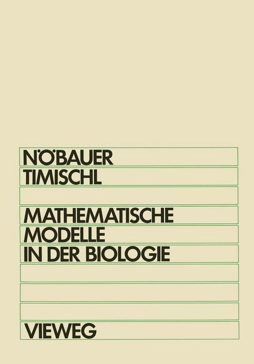 Produktbild: Mathematische Modelle in der Biologie