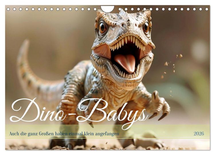 Produktbild: Dino-Babys (Wandkalender 2026 DIN A4 quer), CALVENDO Monatskalender