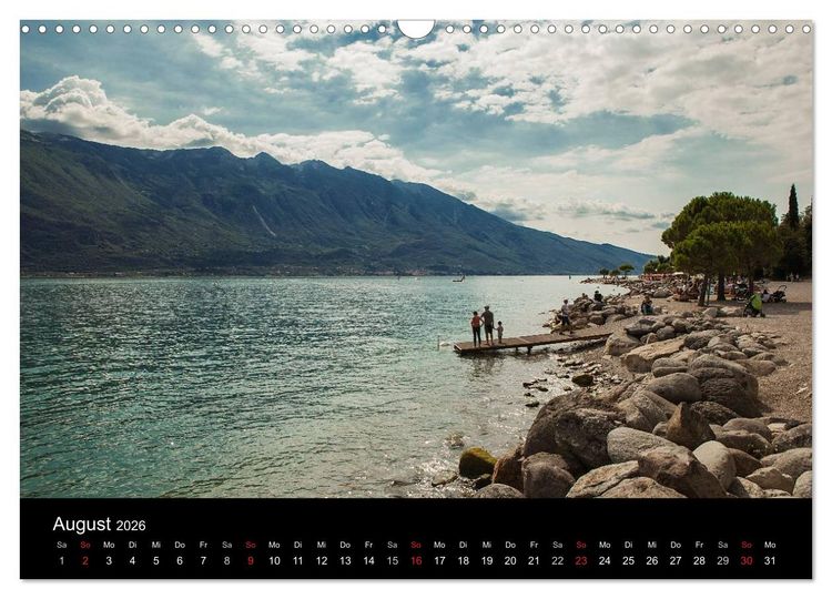 Produktbild: Die sch&ouml;nste Seite am Gardasee (Wandkalender 2026 DIN A3 quer), CALVENDO Monatskalender