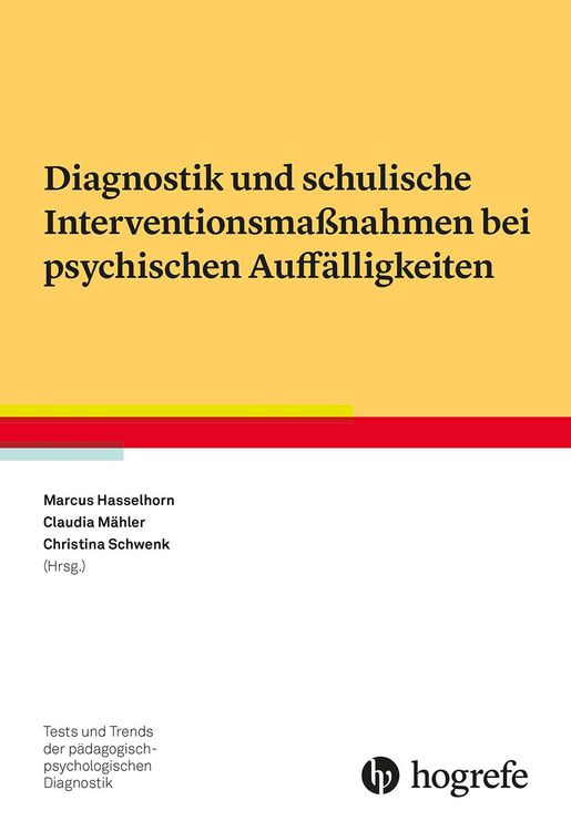 Produktbild: Diagnostik und schulische Interventionsma&szlig;nahmen bei psychischen Auff&auml;lligkeiten