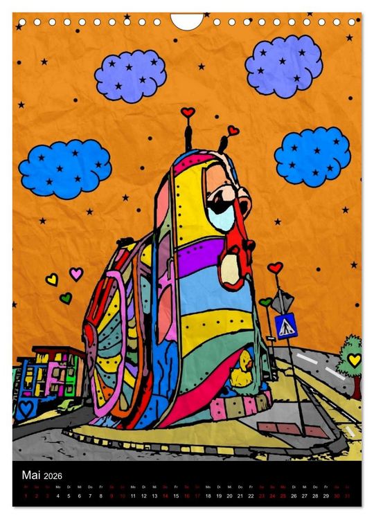 Produktbild: Die verr&uuml;ckte Welt der Popart von Nico Bielow (Wandkalender 2026 DIN A4 hoch), CALVENDO Monatskalender
