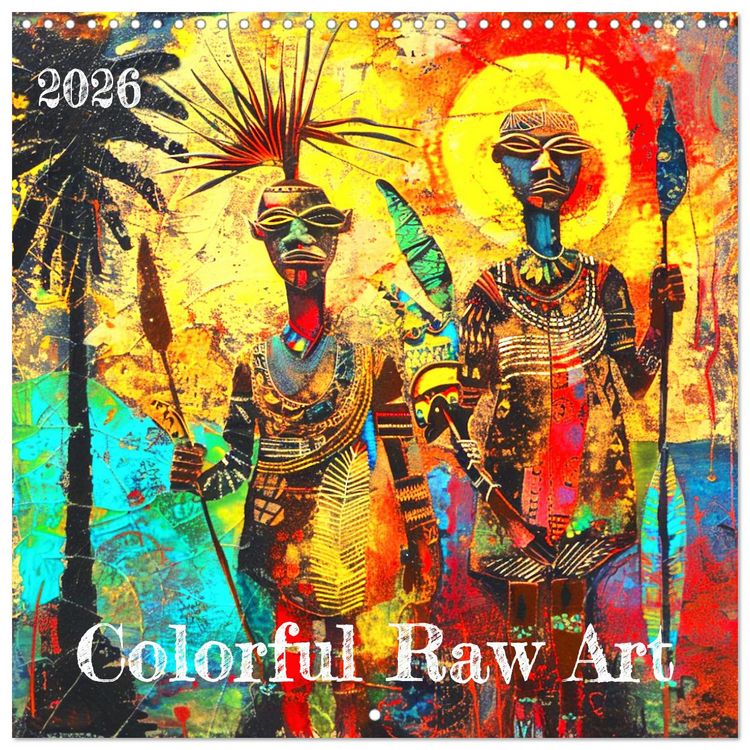 Produktbild: Colorful Raw Art (Wall Calendar 2026 12 &times; 12 Inch) CALVENDO 12 Month Wall Calendar