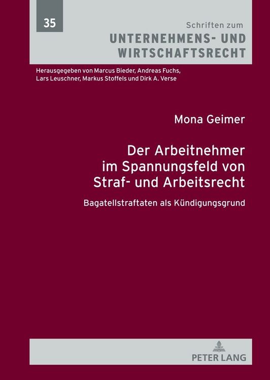 Produktbild: Der Arbeitnehmer im Spannungsfeld von Straf- und Arbeitsrecht