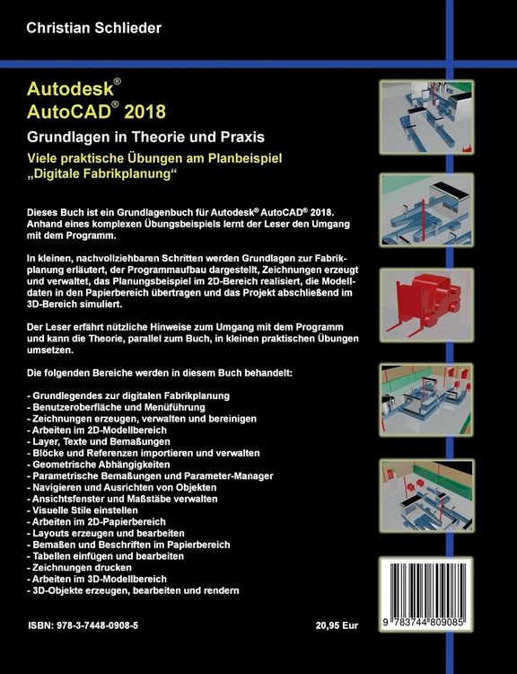Produktbild: Autodesk AutoCAD 2018 - Grundlagen in Theorie und Praxis