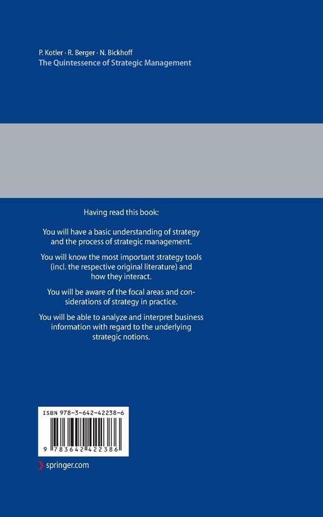 Produktbild: The Quintessence of Strategic Management