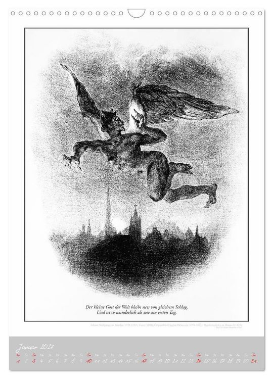 Produktbild: Faust - Weltliteraturkalender (Wandkalender 2027 DIN A3 hoch), CALVENDO Monatskalender