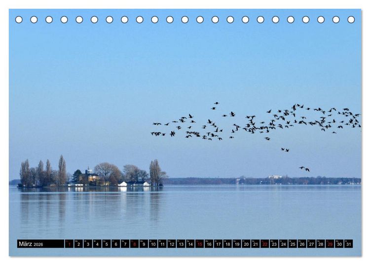 Produktbild: Steinhuder Meer, Momentaufnahmen von Christine Bienert (Tischkalender 2026 DIN A5 quer), CALVENDO Monatskalender