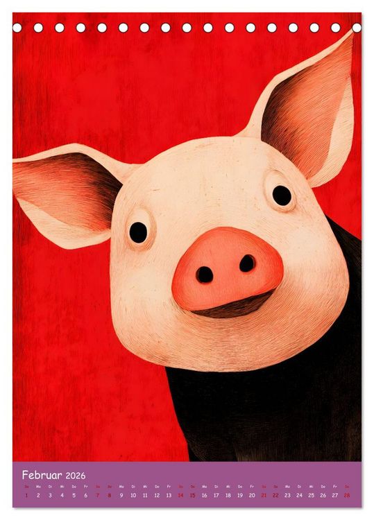 Produktbild: Folk Art Seasons (Tischkalender 2026 DIN A5 hoch), CALVENDO Monatskalender