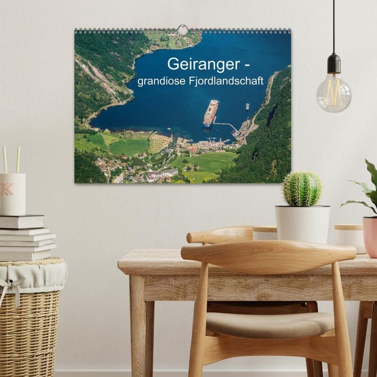 Produktbild: Geiranger - grandiose Fjordlandschaft (Wandkalender 2026 DIN A3 quer), CALVENDO Monatskalender