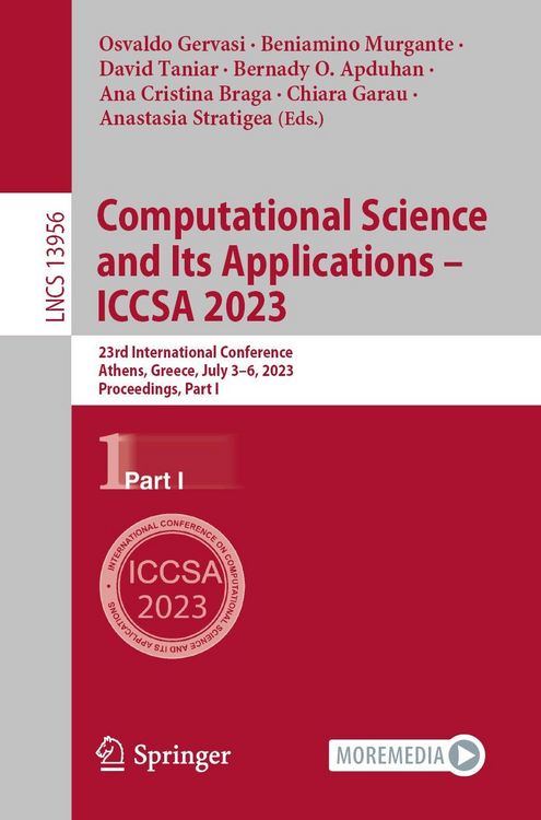 Produktbild: Computational Science and Its Applications - ICCSA 2023