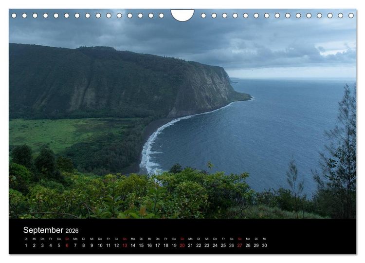 Produktbild: Hawaiianische Tr&auml;ume Big Island (Wandkalender 2026 DIN A4 quer), CALVENDO Monatskalender