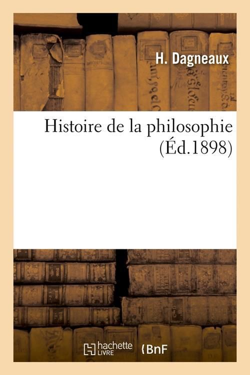 Produktbild: Histoire de la Philosophie (&Eacute;d.1898)