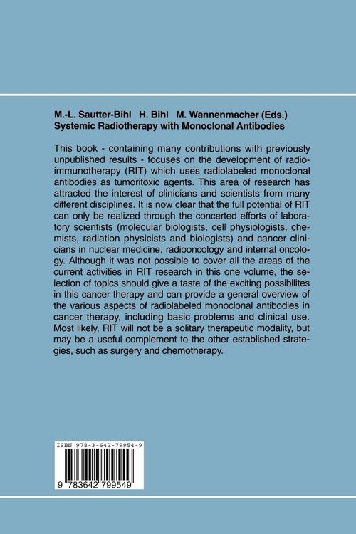Produktbild: Systemic Radiotherapy with Monoclonal Antibodies