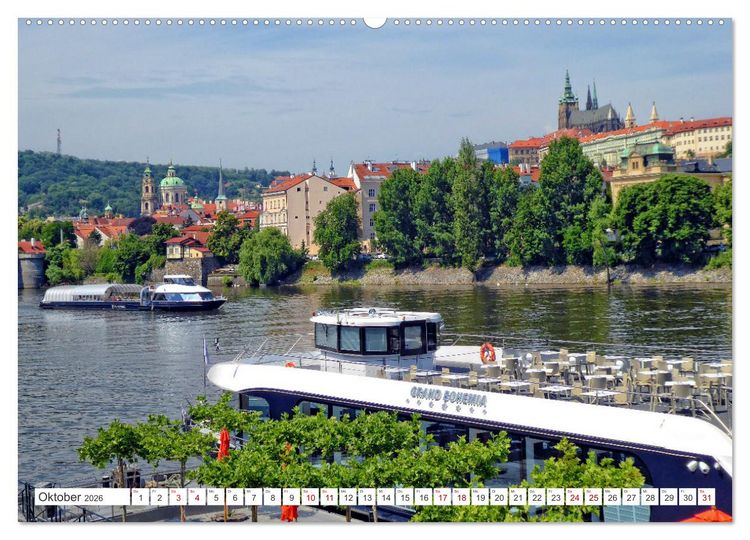 Produktbild: Prag &ndash; Ein perfekter Sommertag in der Goldenen Stadt (Wandkalender 2026 DIN A2 quer), CALVENDO Monatskalender
