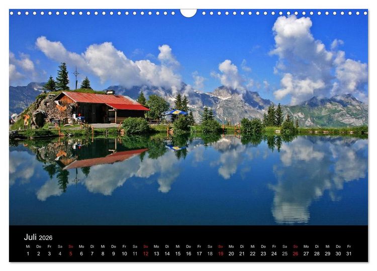 Produktbild: Zauber der Berge. Die Schweizer Alpen (Wandkalender 2026 DIN A3 quer), CALVENDO Monatskalender