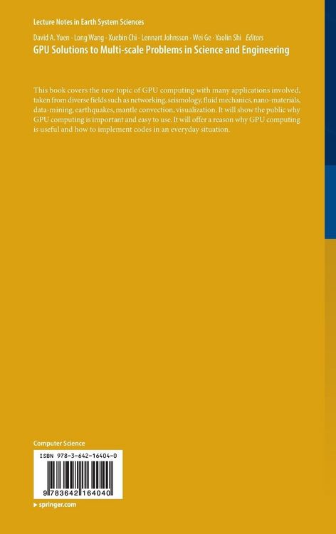 Produktbild: GPU Solutions to Multi-scale Problems in Science and Engineering