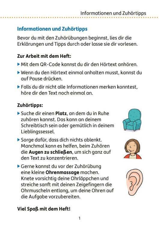 Produktbild: Mein &Uuml;bungsheft - Zuh&ouml;ren und verstehen 2. Klasse