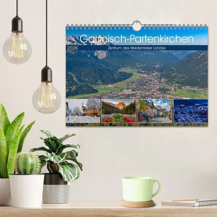 Produktbild: Garmisch-Partenkirchen - Zentrum des Werdenfelser Landes (Wandkalender 2026 DIN A4 quer), CALVENDO Monatskalender