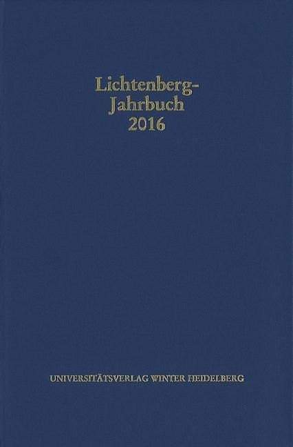 Produktbild: Lichtenberg-Jahrbuch 2016