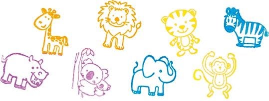 Produktbild: Stempelset Wilde Tiere