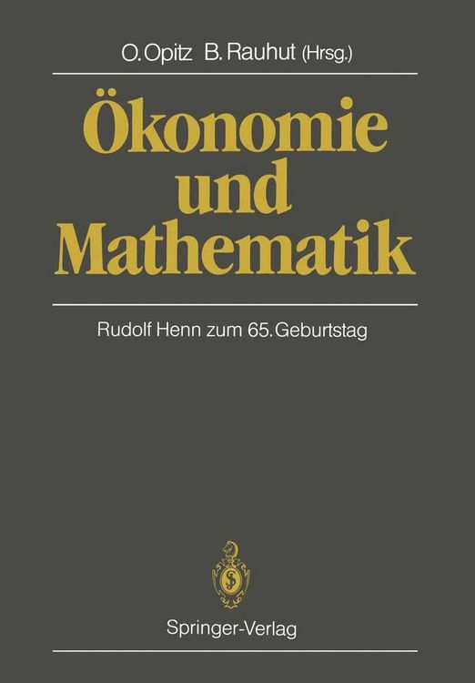 Produktbild: &Ouml;konomie und Mathematik