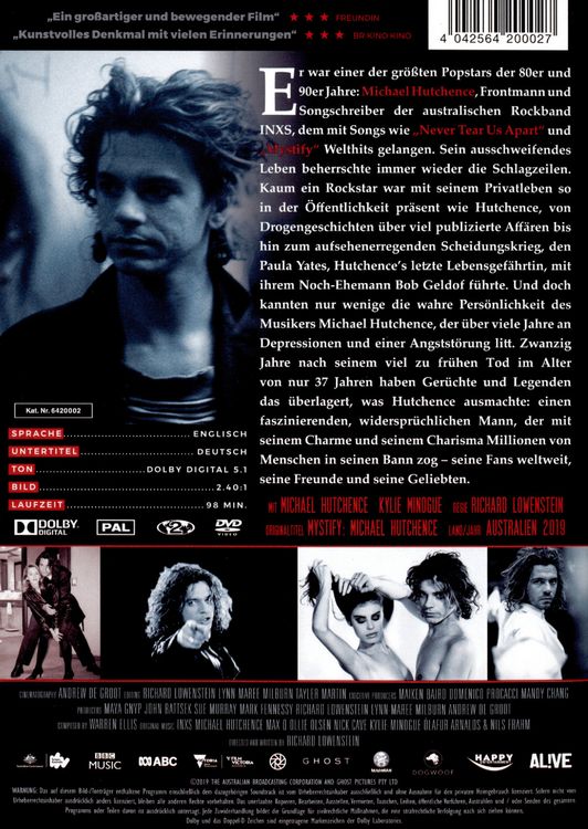 Produktbild: Mystify: Michael Hutchence (OmU)