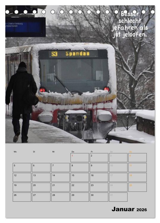 Produktbild: Berliner Stra&szlig;enfoto Kalender 2026 (Tischkalender 2026 DIN A5 hoch), CALVENDO Monatskalender