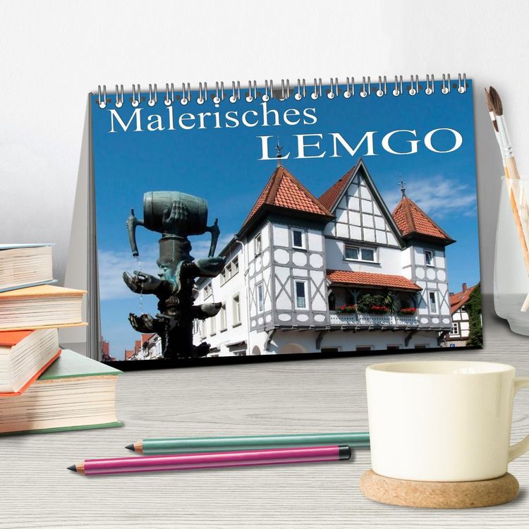 Produktbild: Malerisches Lemgo (Tischkalender 2026 DIN A5 quer), CALVENDO Monatskalender