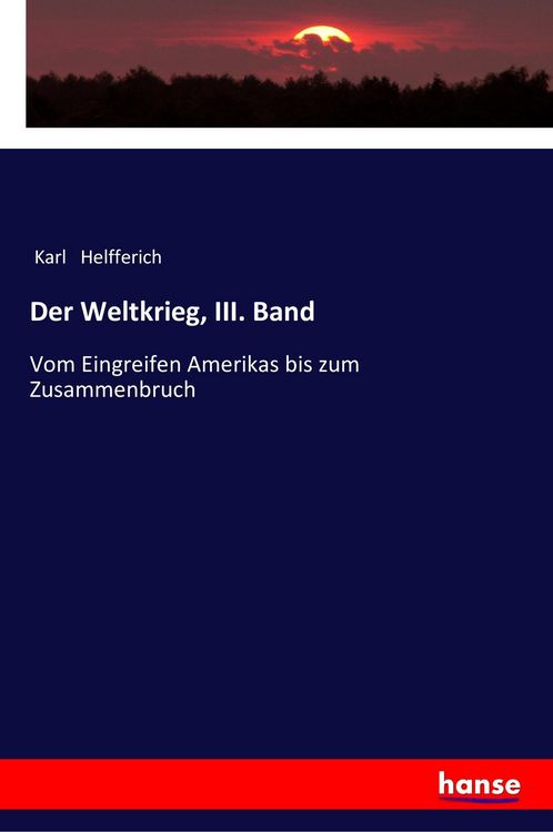 Produktbild: Der Weltkrieg, III. Band