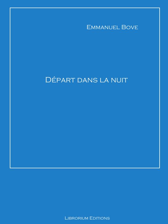 Produktbild: D&eacute;part dans la nuit
