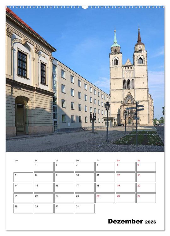 Produktbild: Magdeburger Ansichten (hochwertiger Premium Wandkalender 2026 DIN A2 hoch), Kunstdruck in Hochglanz