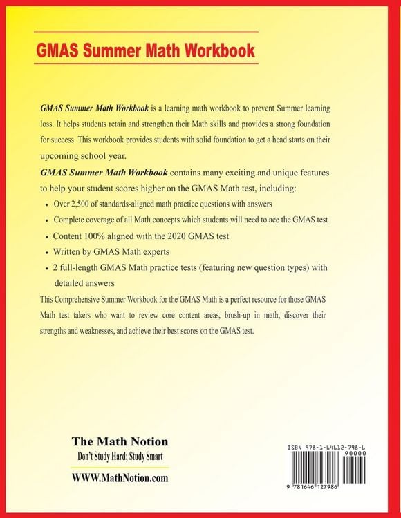 Produktbild: Georgia Milestones Assessment System Grade 7 Summer Math Workbook
