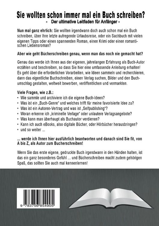 Produktbild: Sie wollten schon immer mal ein Buch schreiben?