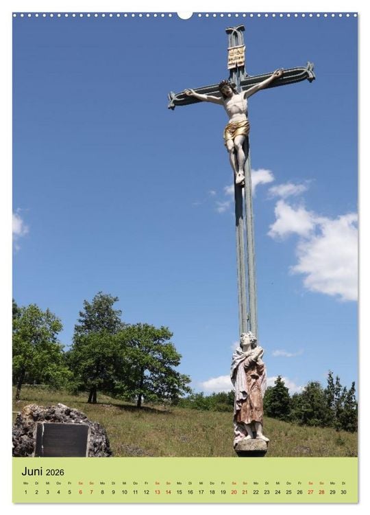 Produktbild: Wegkreuze - christliche Symbole am Wegesrand (Wandkalender 2026 DIN A2 hoch), CALVENDO Monatskalender