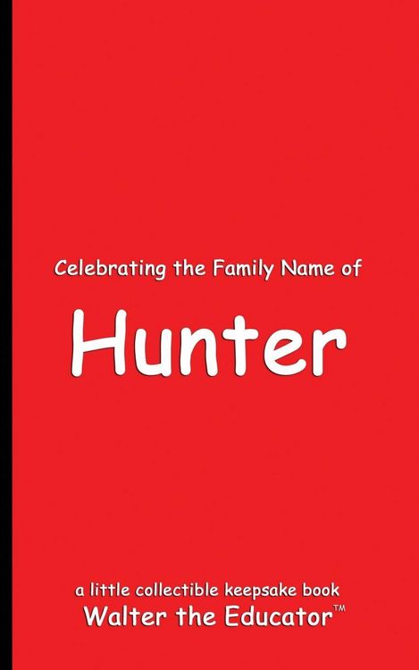 Produktbild: Celebrating the Family Name of Hunter
