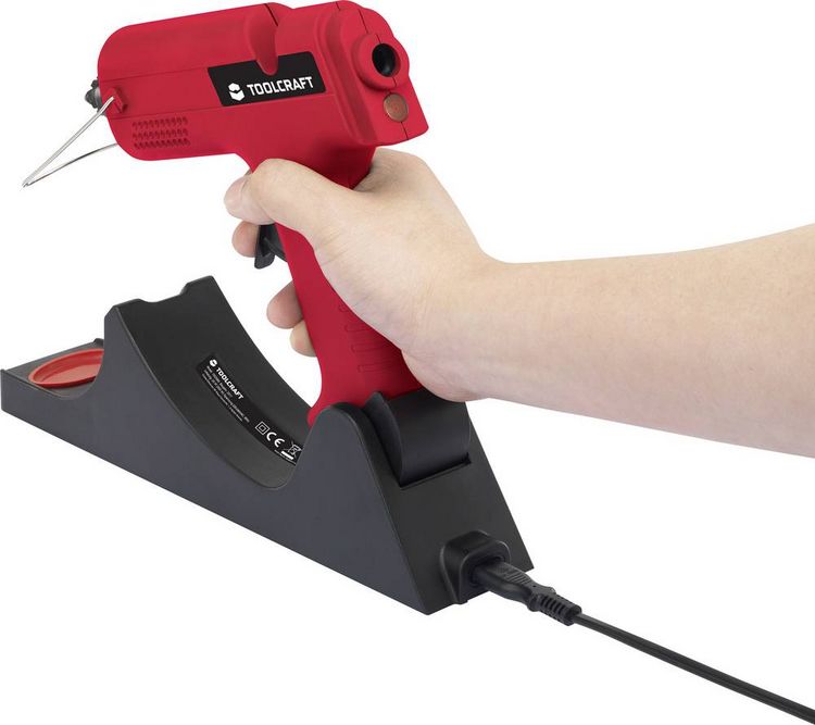 Produktbild: TOOLCRAFT TC-HKP-11 WL Hei&szlig;klebepistole mit Zubeh&ouml;r 11mm 25W 1St.