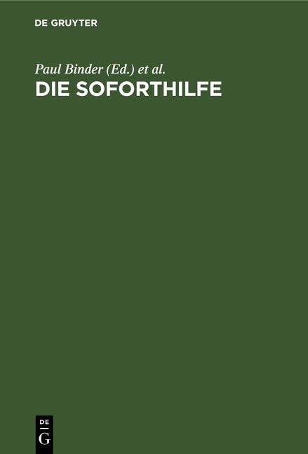 Produktbild: Die Soforthilfe