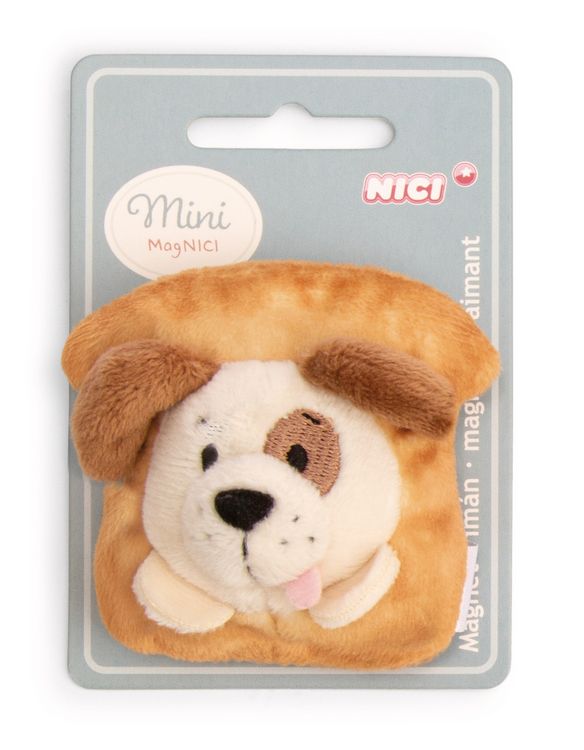 Produktbild: NICI - Mini MagNICI Hund mit Toast 7cm an Header Karte