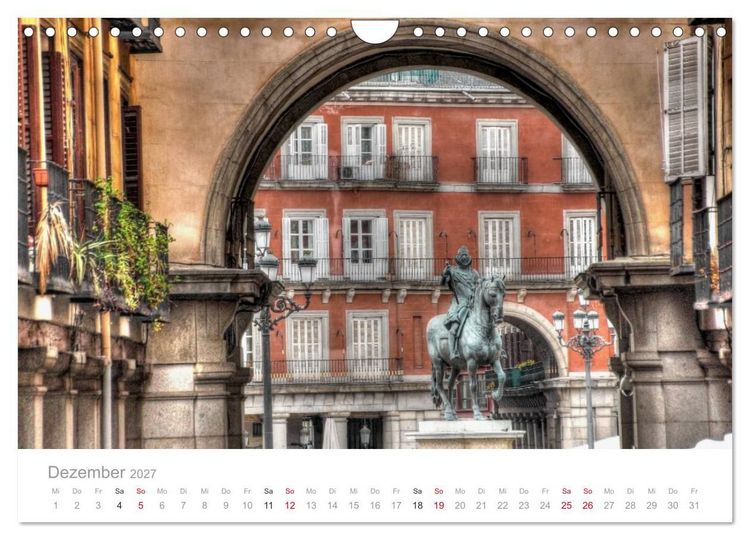 Produktbild: Madrid eine Stadt zum Verlieben (Wandkalender 2027 DIN A4 quer), CALVENDO Monatskalender