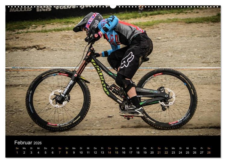Produktbild: Downhill Racing 2026 (hochwertiger Premium Wandkalender 2026 DIN A2 quer), Kunstdruck in Hochglanz