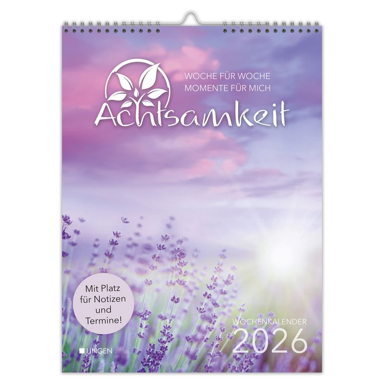 Produktbild: Wochenkalender Achtsamkeit 2026 - Woche f&uuml;r Woche Momente f&uuml;r mich