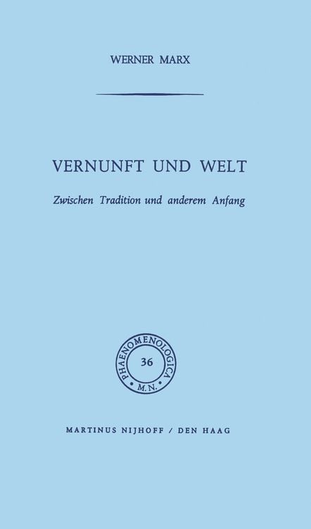 Produktbild: Vernunft und Welt