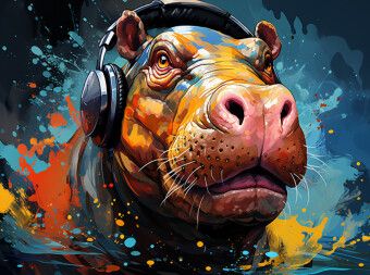 Produktbild: CALVENDO Puzzle HippoTrommel | 2000 Teile Lege-Gr&ouml;&szlig;e 90x67cm Foto-Puzzle f&uuml;r gl&uuml;ckliche Stunden