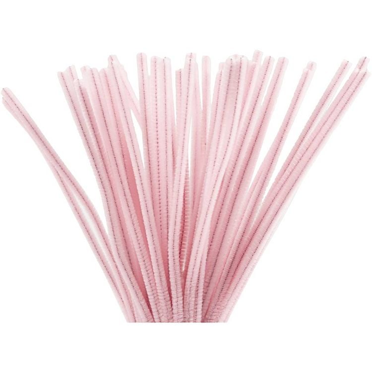 Produktbild: Creativ Company Chenilledraht, L 30 cm, Dicke 6 mm, Rosa, 50 Stk