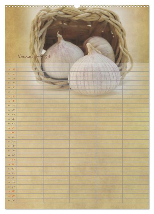 Produktbild: Familienplaner f&uuml;r die K&uuml;che. (Wandkalender 2026 DIN A2 hoch), CALVENDO Monatskalender
