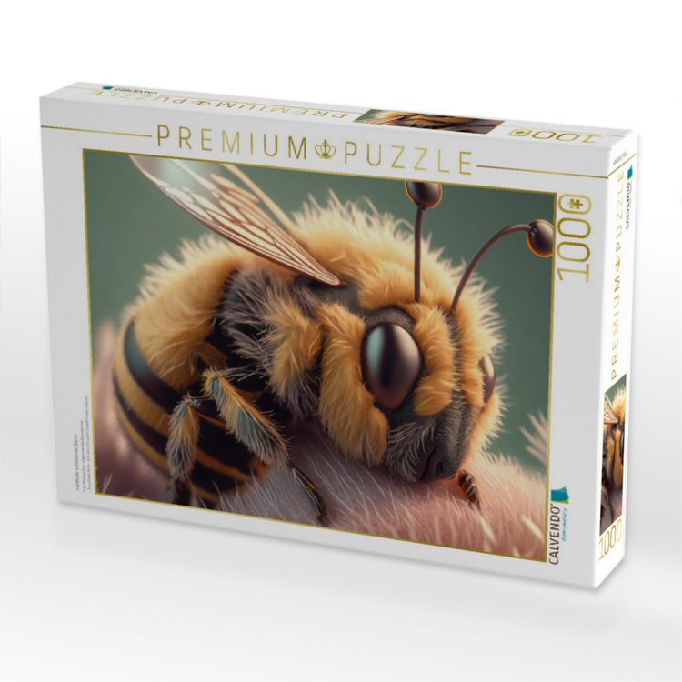 Produktbild: CALVENDO Puzzle niedliche schlafende Biene | 1000 Teile Lege-Gr&ouml;&szlig;e 64x48cm Foto-Puzzle f&uuml;r gl&uuml;ckliche Stunden