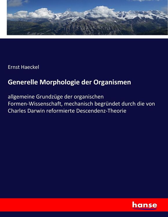 Produktbild: Generelle Morphologie der Organismen